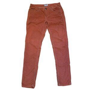 Free People Pants Womens Sz 29 Corduroy Straight Leg Jeans Classic Orange